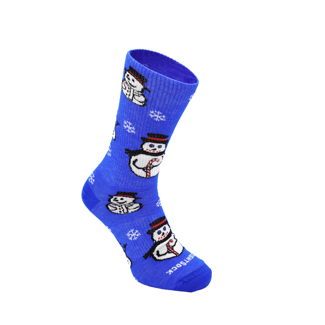 Blue Snowman Explore socks.