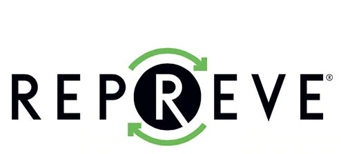 Repreve collaboration logo.